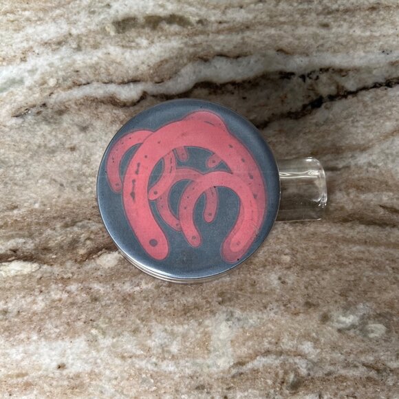 Vintage 2006 Marlboro Small Glass Ashtray Horseshoe Design Cigarette Joint - Picture 3 of 6